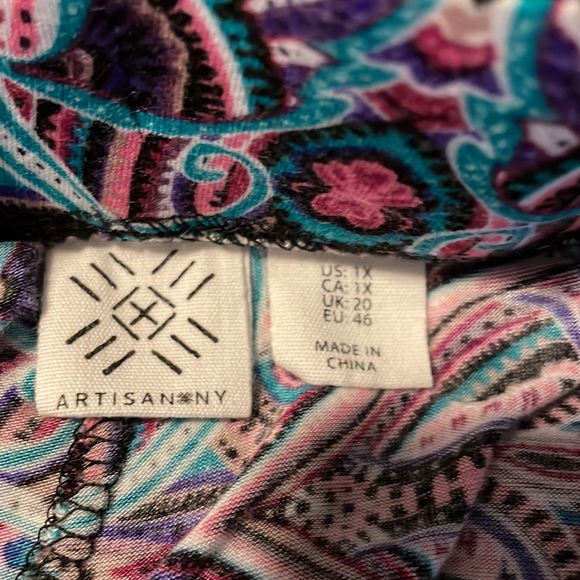 Women’s Artisan NY pajama pant size 1X. - Picture 4 of 6